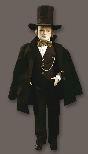 Фарфоровая портретная кукла «Уинстон Черчилль»