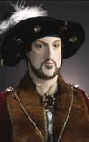 Авторская фарфоровая кукла «Генрих VIII (фрагмент)» (увеличить)