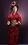 Авторская фарфоровая кукла «Японская девушка» (увеличить)