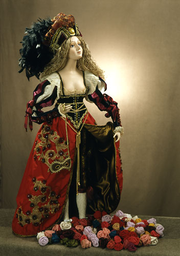 Фарфоровая кукла «Венецианская куртизанка»