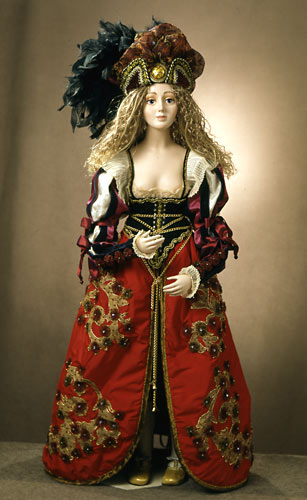 Фарфоровая кукла «Венецианская куртизанка»