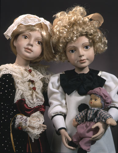 Фарфоровые куклы «Первые секреты» (фрагмент)