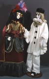 Авторские фарфоровые куклы «Венецианские маски» (увеличить)