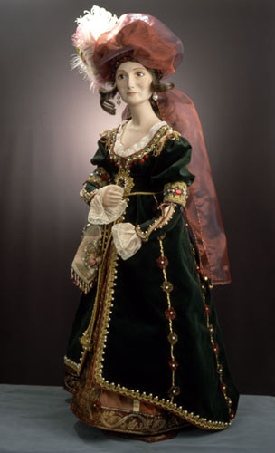 Фарфоровая портретная кукла «Дама из Вероны»